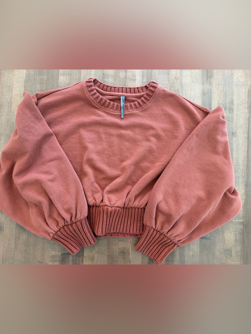 🤎 Anthropologie Balloon-Sleeve Cropped Sweater 🤎